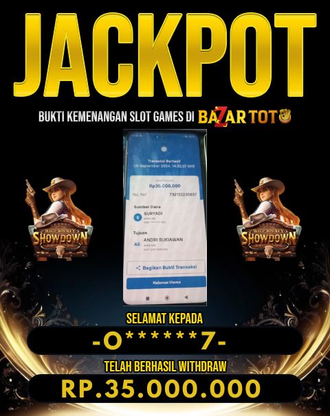 BAZARTOTO - JACKPOT SLOT WILD BOUNTY Rp.50.000.000.,- LUNAS